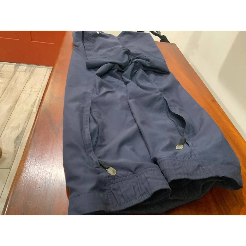 Adidas Golf Mens Navy Blue Quarter Zip Short Sleeve Windbreaker Pullover Large